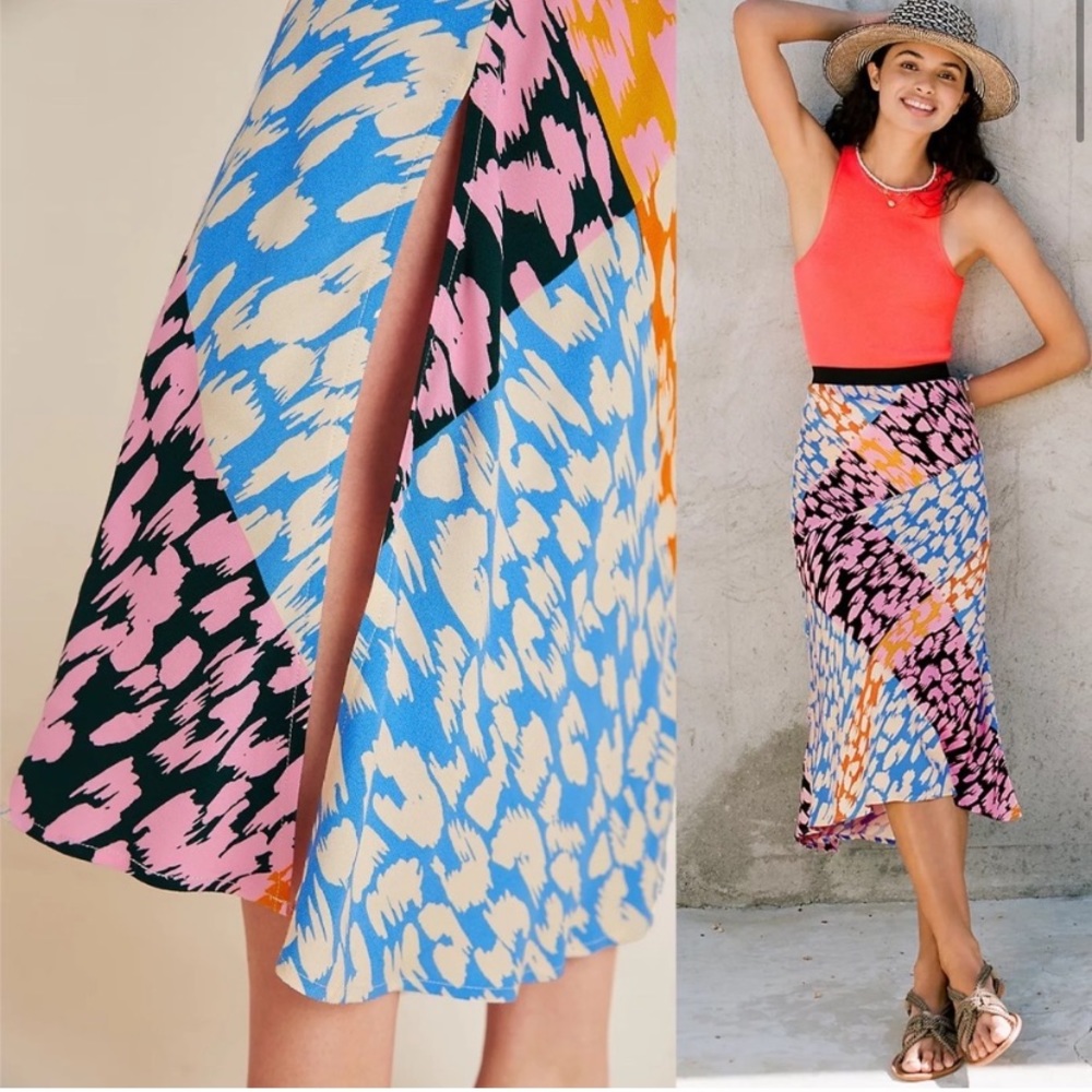Anthropologie Corey Lynn Calter bias midi skirt